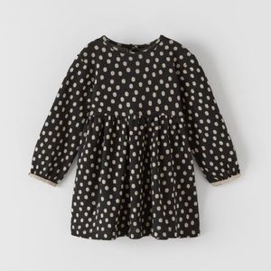 ZARA Polka Dot Sweater Dress 12-18 Months